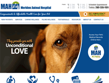 Tablet Screenshot of meridenanimalhospital.com